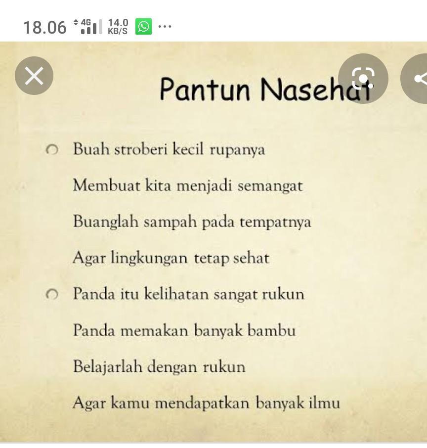 Detail Contoh Pantun Anak Anak Nomer 32