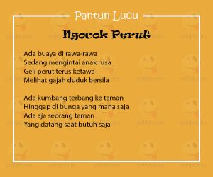 Detail Contoh Pantun Anak2 Nomer 14