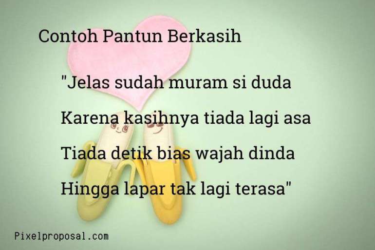 Detail Contoh Pantun Berkasih Kasihan Nomer 8