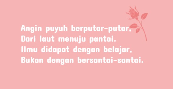 Detail Contoh Pantun Bersajak Abab Nomer 34