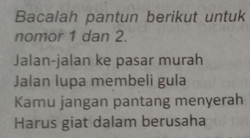 Detail Contoh Pantun Bersajak Abab Nomer 46