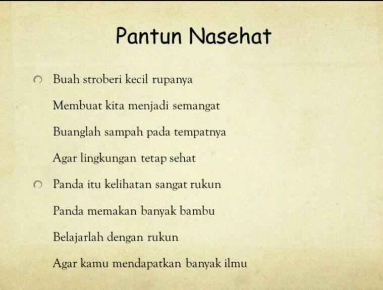 Detail Contoh Pantun Bersajak Abab Nomer 9