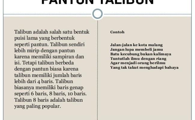 Detail Contoh Pantun Biasa Nomer 8