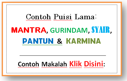 Detail Contoh Pantun Gurindam Nomer 43