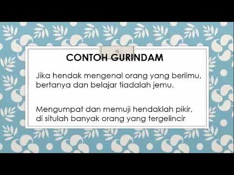 Detail Contoh Pantun Gurindam Nomer 9