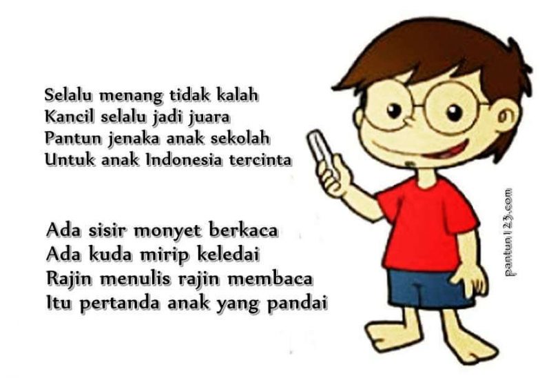 Detail Contoh Pantun Jenaka Anak Nomer 28