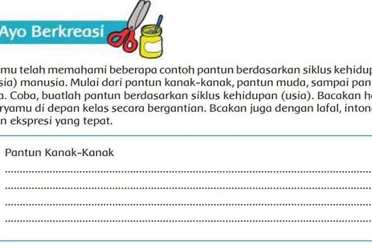 Detail Contoh Pantun Kanak Kanak Nomer 18