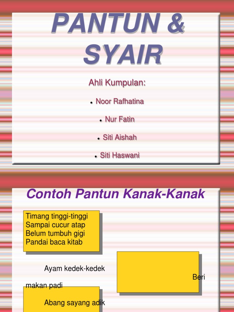 Detail Contoh Pantun Kanak Kanak 4 Baris Nomer 49