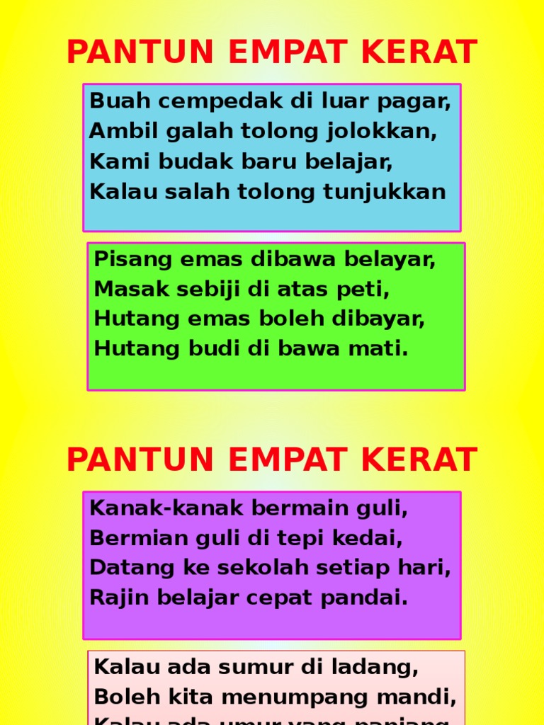 Detail Contoh Pantun Kanak Kanak Muda Dan Tua Nomer 20