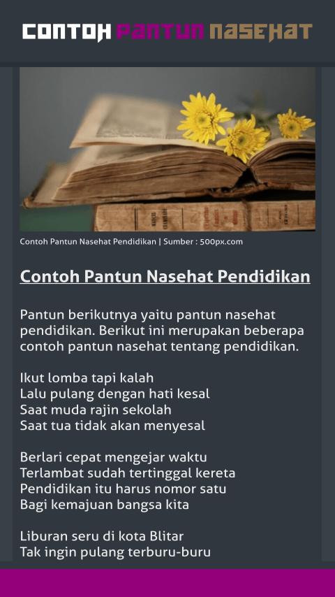 Detail Contoh Pantun Lama Nomer 27