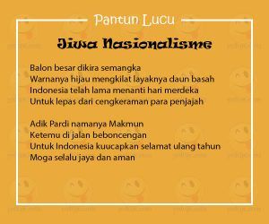 Detail Contoh Pantun Orang Muda Nomer 20