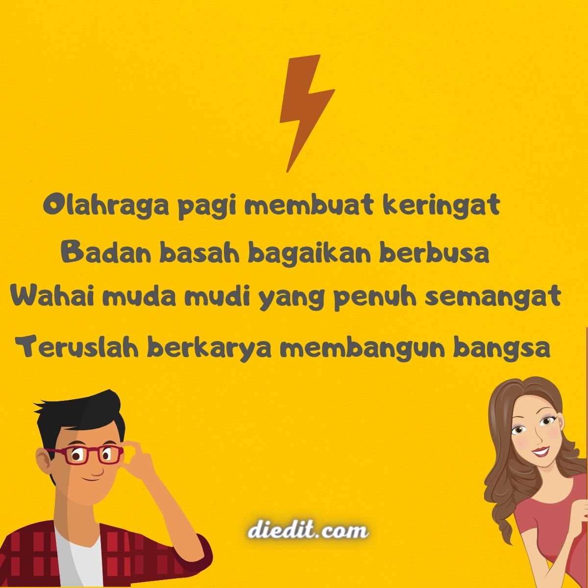 Detail Contoh Pantun Orang Muda Nomer 4