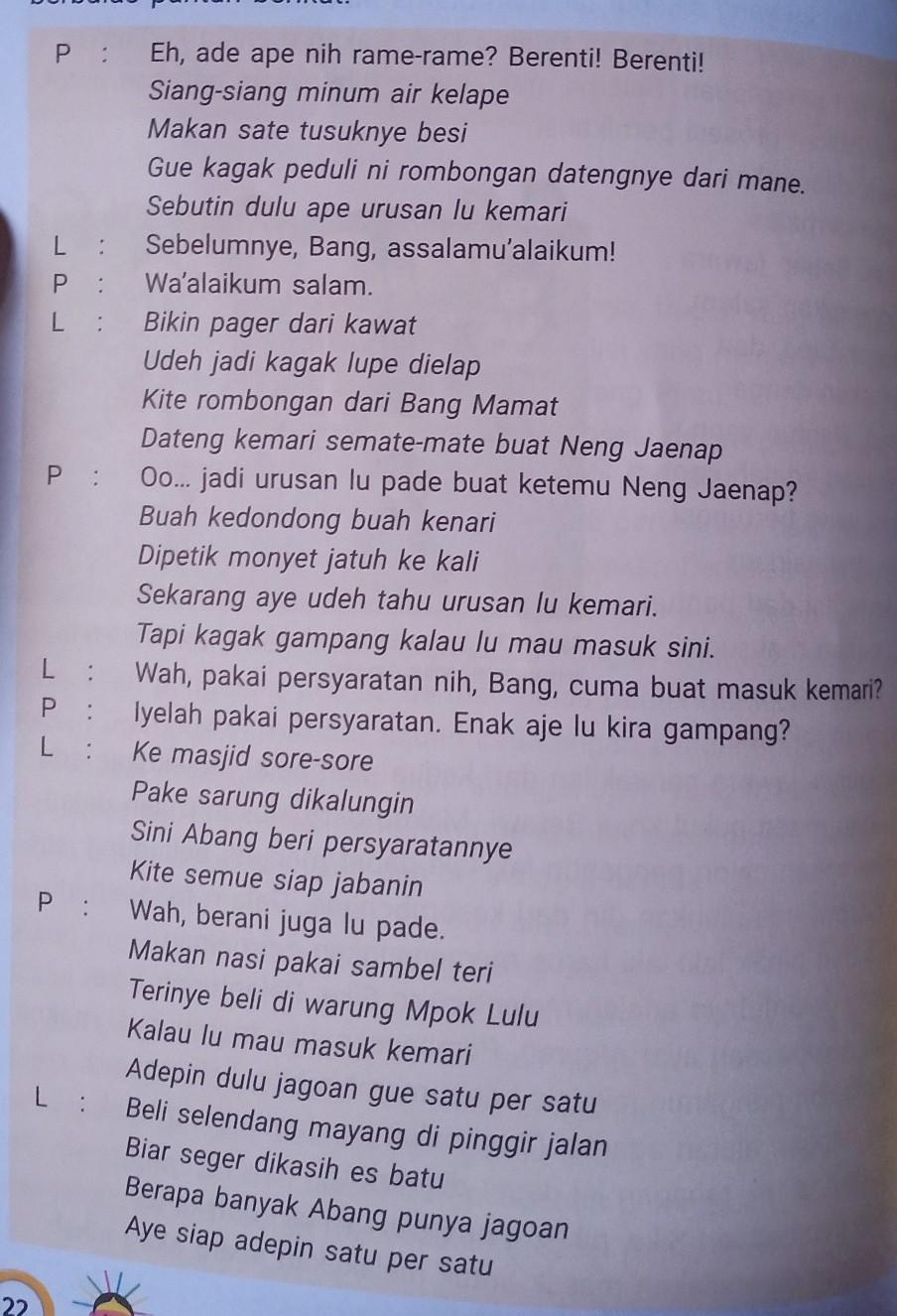 Detail Contoh Pantun Palang Pintu Nomer 30