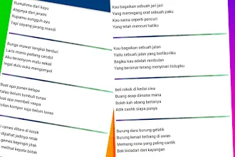 Detail Contoh Pantun Palang Pintu Nomer 52