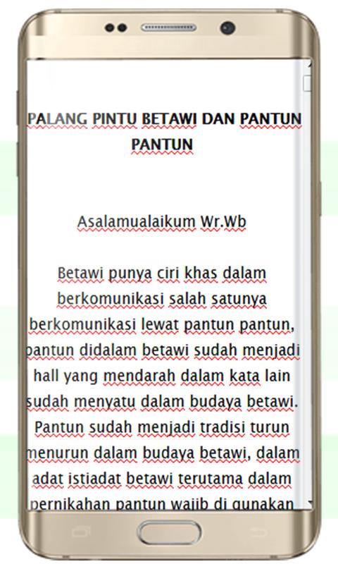 Detail Contoh Pantun Palang Pintu Nomer 8