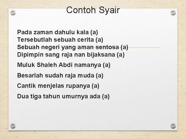 Detail Contoh Pantun Syair Nomer 10