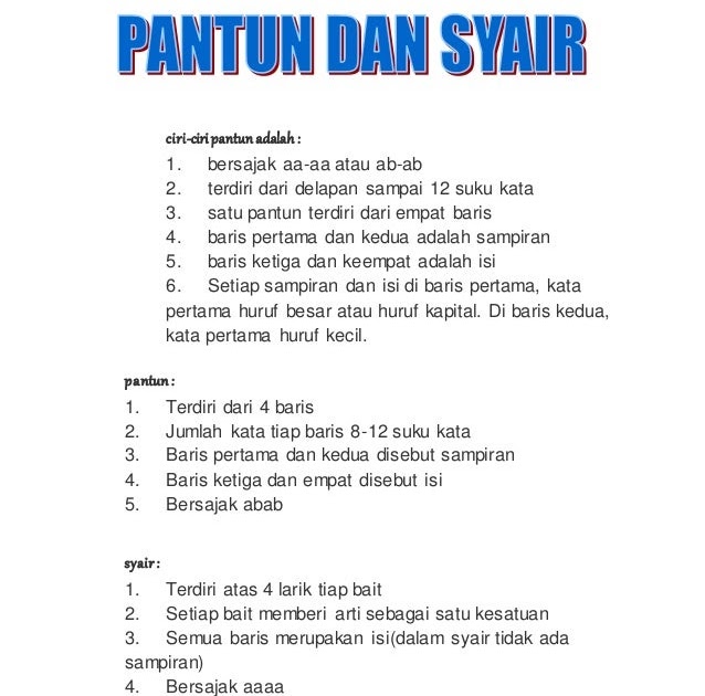 Detail Contoh Pantun Yang Bersajak Ab Ab Nomer 35