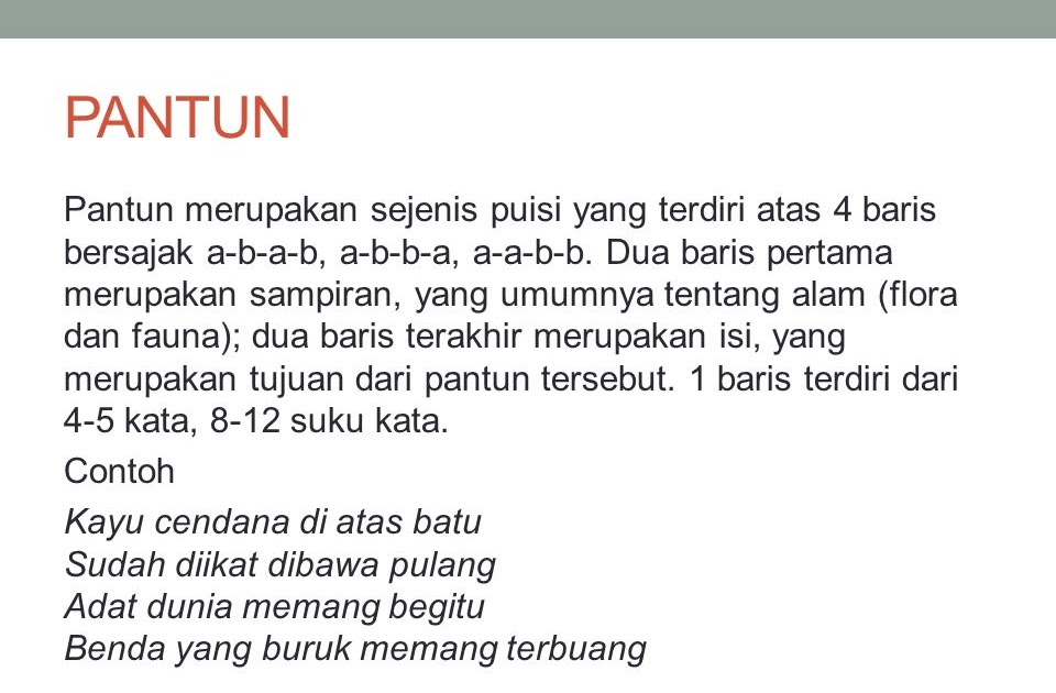 Detail Contoh Pantun Yang Bersajak Ab Ab Nomer 56