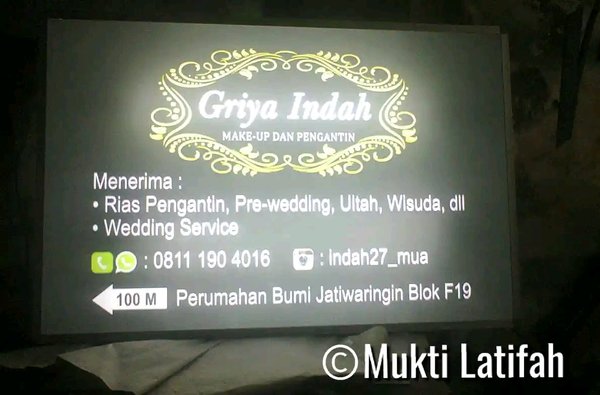 Detail Contoh Papan Nama Rias Pengantin Nomer 11