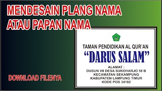 Detail Contoh Papan Nama Tpq Nomer 18