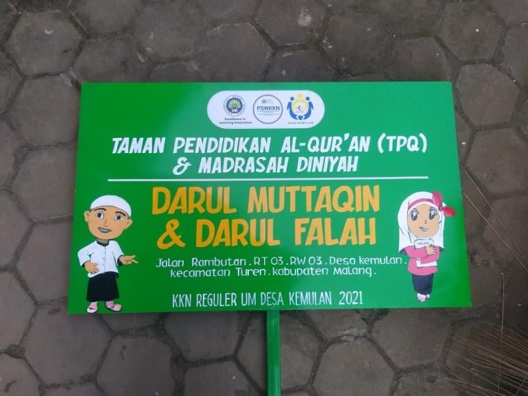 Detail Contoh Papan Nama Tpq Nomer 3