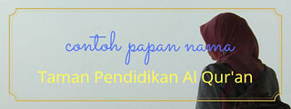 Detail Contoh Papan Nama Tpq Nomer 23