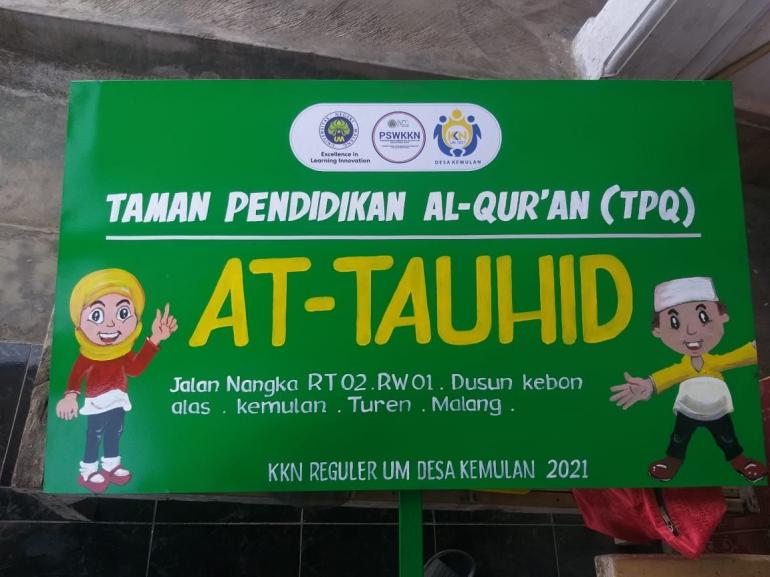 Detail Contoh Papan Nama Tpq Nomer 7