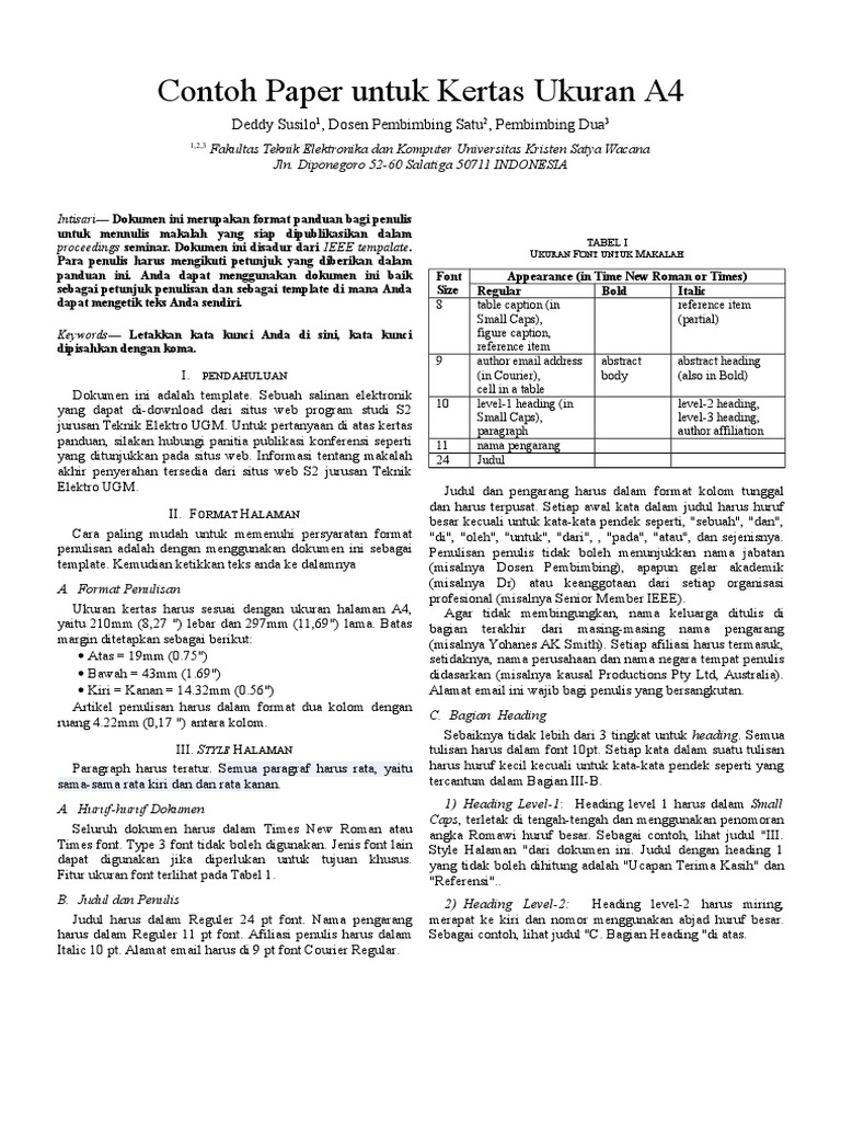 Detail Contoh Paper Dari Jurnal Nomer 14