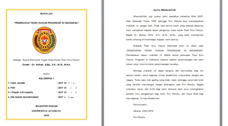 Detail Contoh Paper Hukum Nomer 12