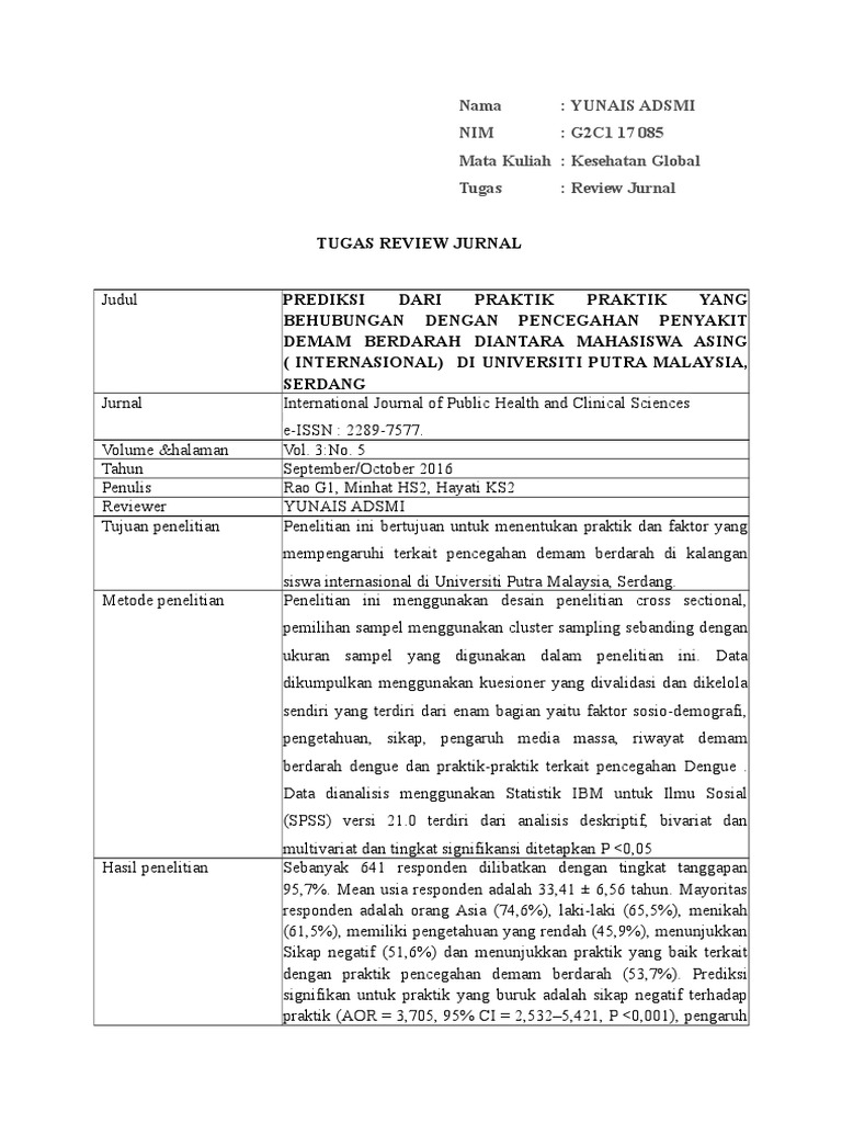 Detail Contoh Paper Kesehatan Nomer 34