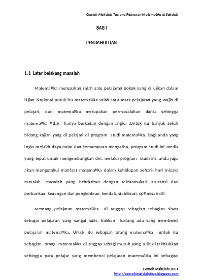 Detail Contoh Paper Makalah Nomer 16