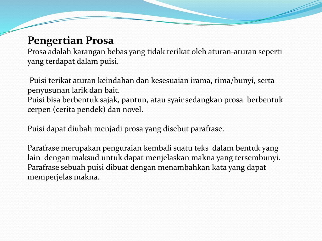 Detail Contoh Parafrase Puisi Nomer 41