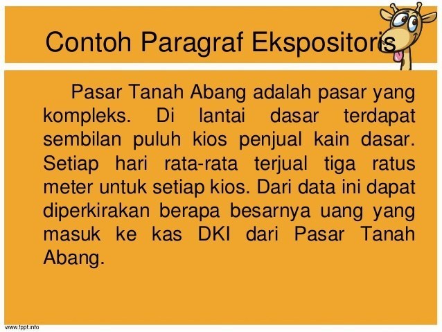 Contoh Paragraf Ekspositoris - KibrisPDR