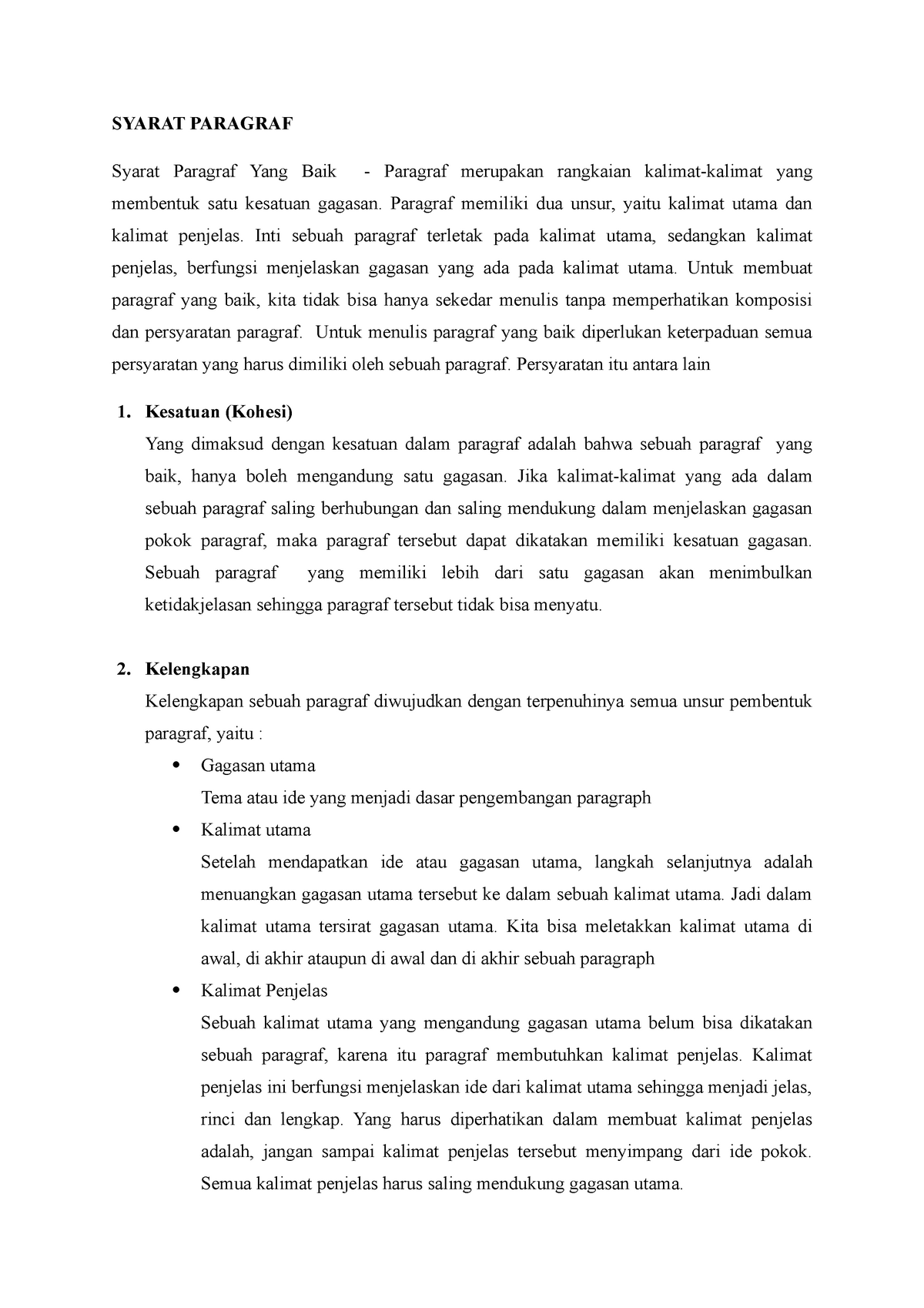 Detail Contoh Paragraf Tanpa Kalimat Utama Nomer 39