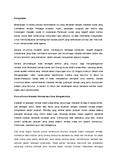 Detail Contoh Patologi Sosial Nomer 53