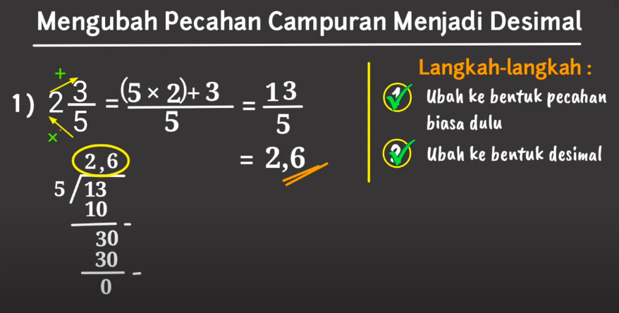 Detail Contoh Pecahan Desimal Nomer 6