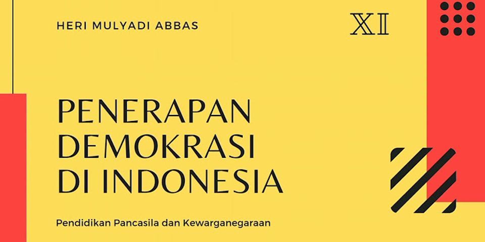 Detail Contoh Pelaksanaan Demokrasi Tidak Langsung Nomer 47