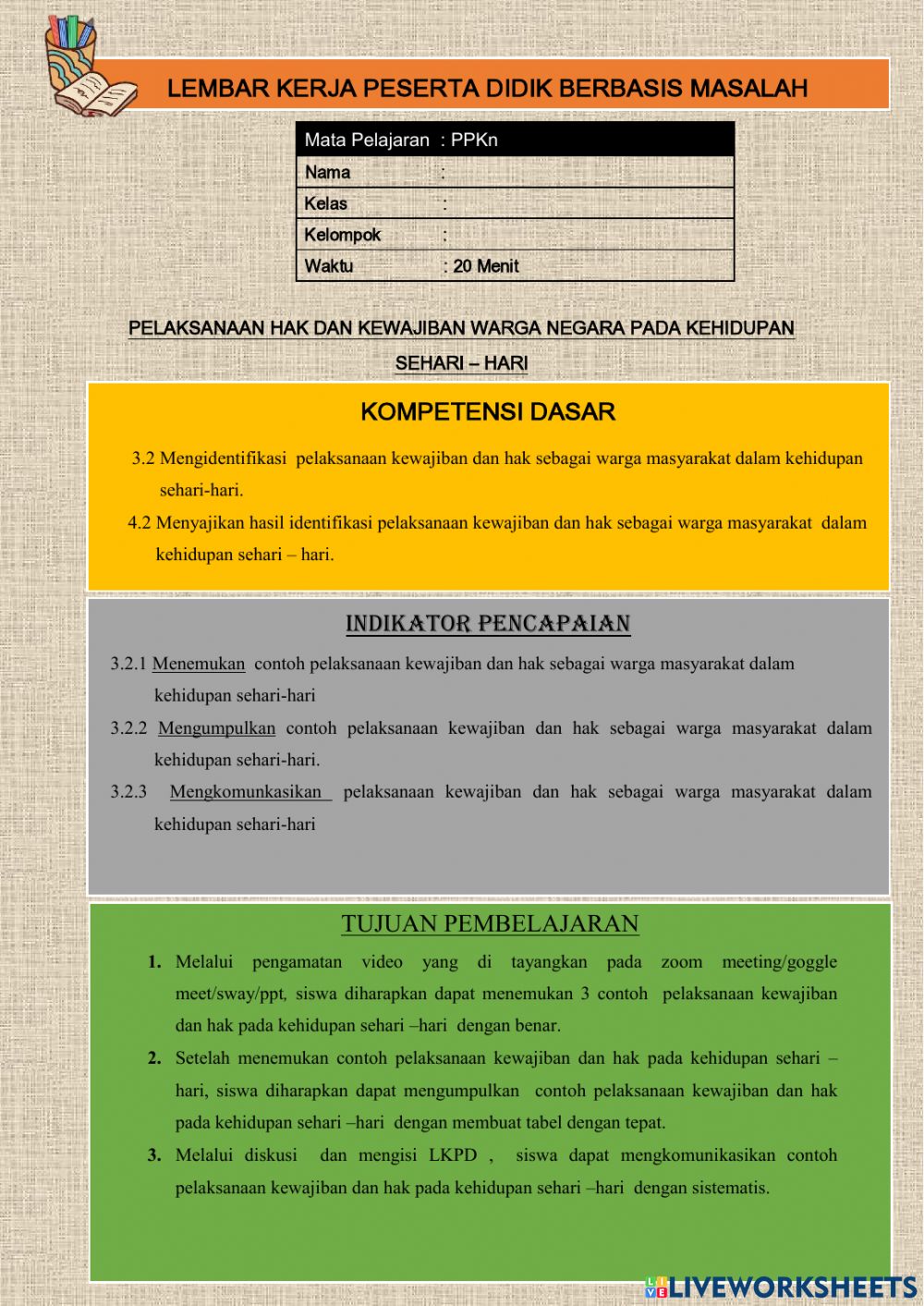 Detail Contoh Pelaksanaan Hak Warga Masyarakat Nomer 26