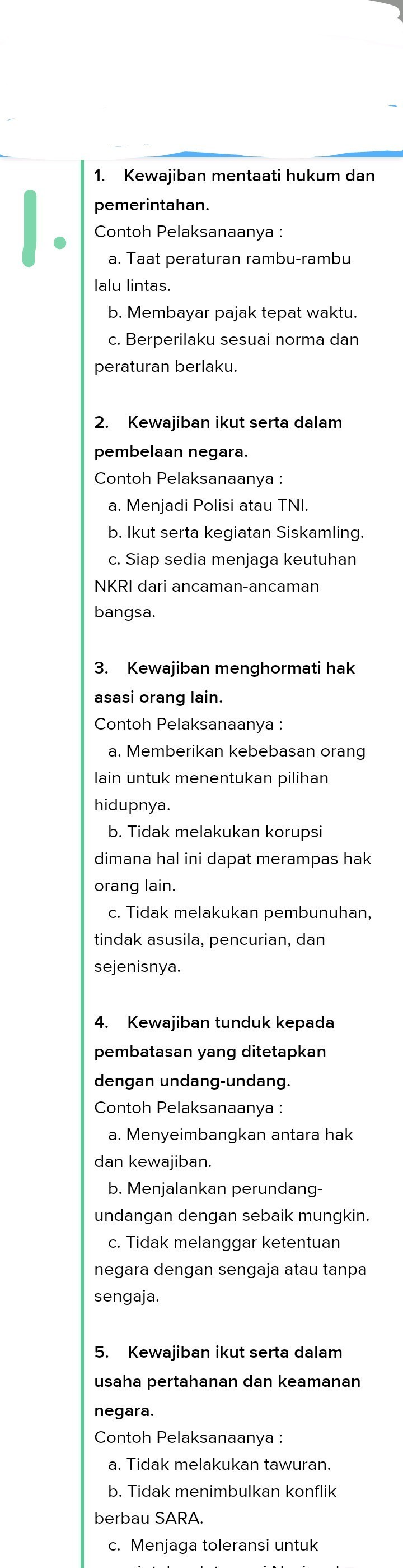 Detail Contoh Pelaksanaan Hak Warga Masyarakat Nomer 27