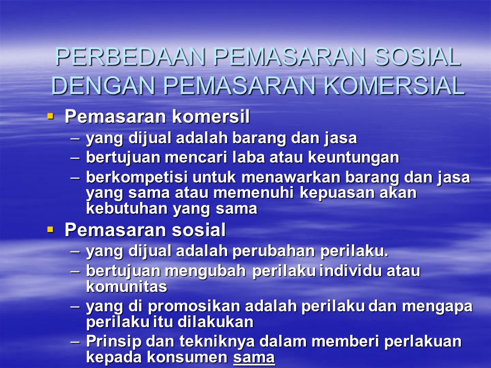 Detail Contoh Pemasaran Sosial Nomer 10