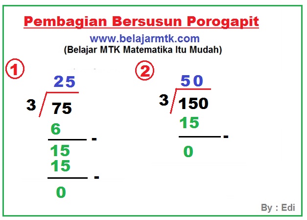 Detail Contoh Pembagian Bersusun Nomer 2