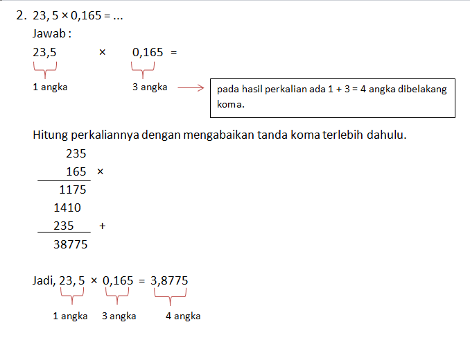 Detail Contoh Pembagian Desimal Nomer 16