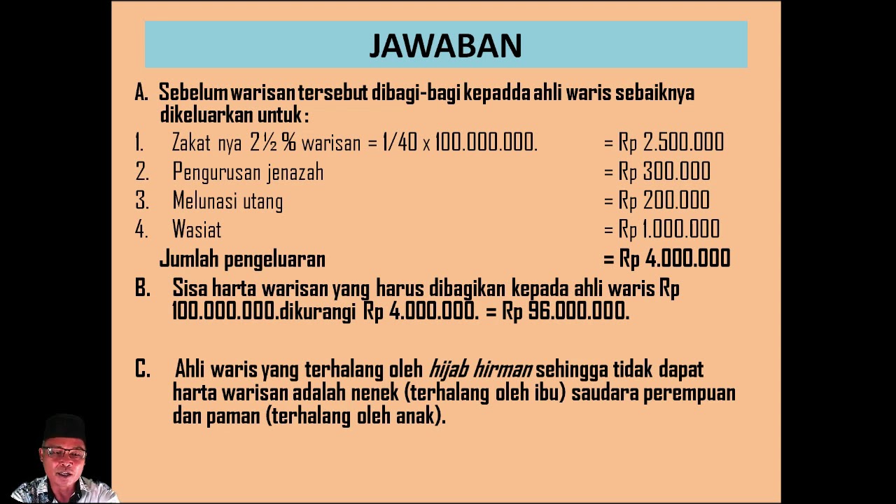 Detail Contoh Pembagian Harta Warisan Menurut Islam Nomer 4