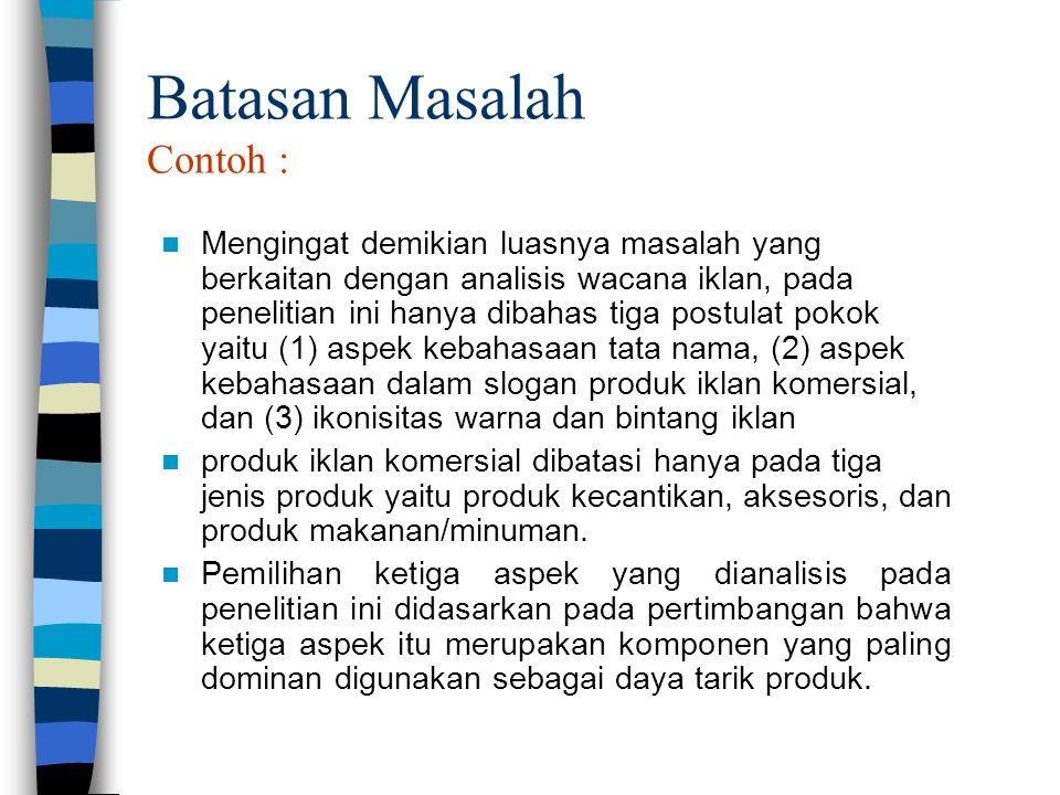 Detail Contoh Pembatasan Masalah Nomer 13