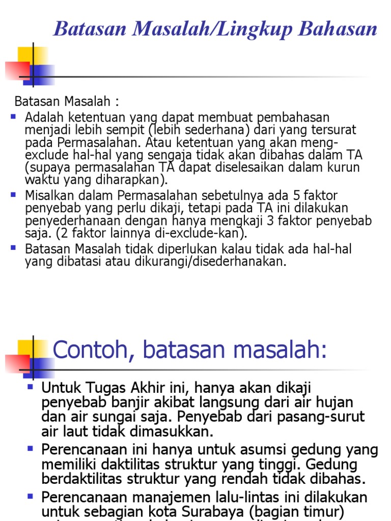 Detail Contoh Pembatasan Masalah Nomer 35