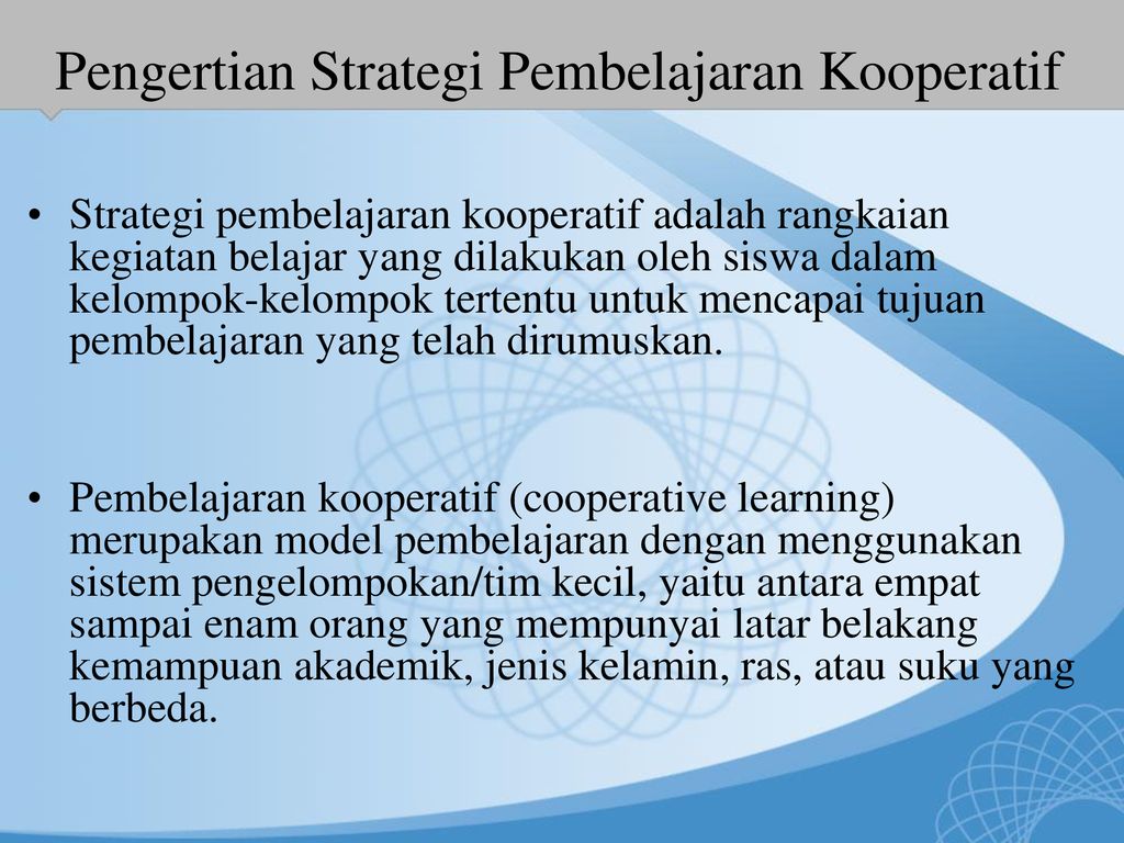 Detail Contoh Pembelajaran Kooperatif Nomer 12