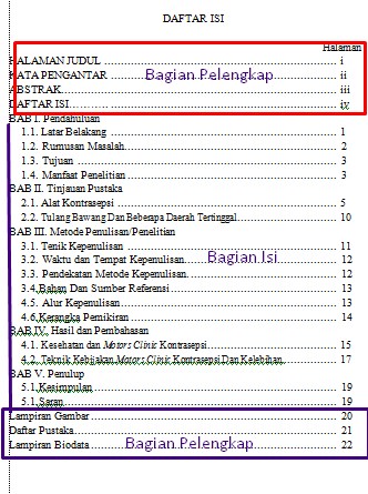 Detail Contoh Pembuatan Daftar Isi Nomer 56