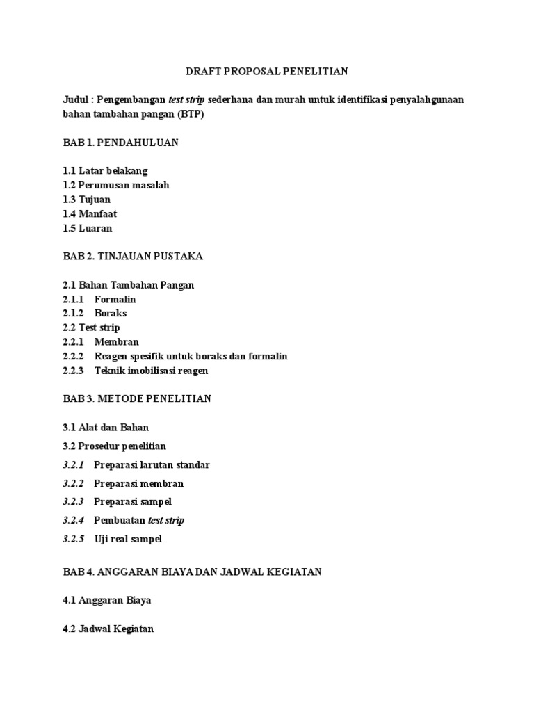 Detail Contoh Pembuatan Proposal Penelitian Nomer 51