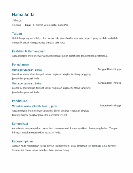Detail Contoh Pembuatan Resume Nomer 15