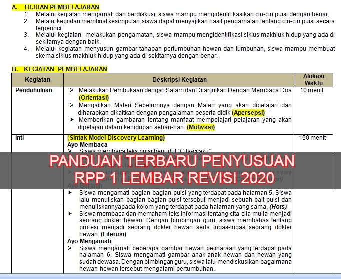 Detail Contoh Pembuatan Rpp Nomer 16